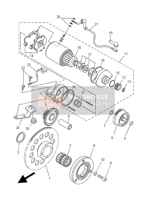 Yamaha XT660R 2014 Inicio Embrague para un 2014 Yamaha XT660R