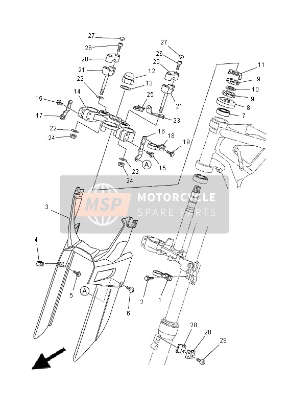 5VKF317E0000, Stay 1, Yamaha, 1