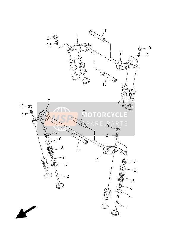 Yamaha XVS1300A 2014 Valve for a 2014 Yamaha XVS1300A