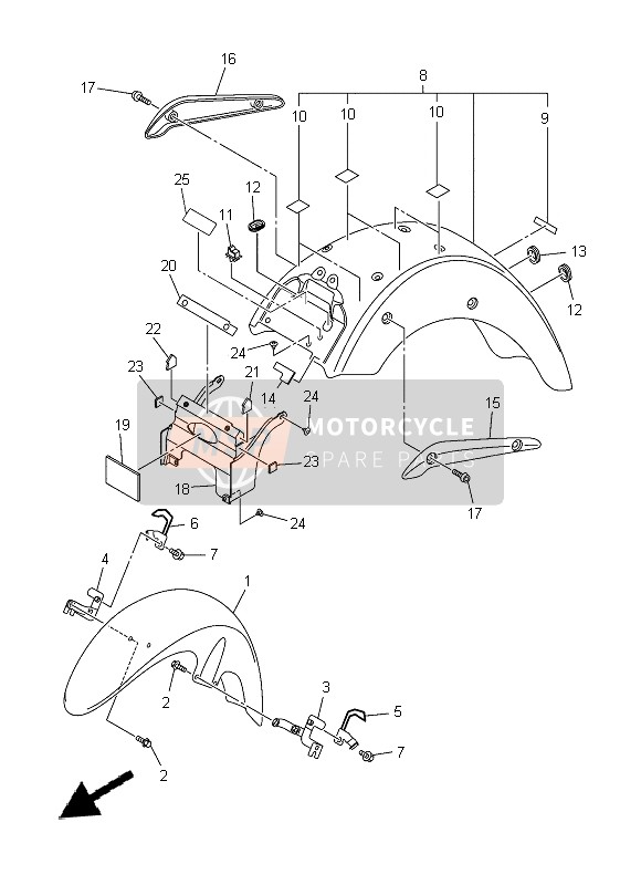 3D82164F2000, Steun 1, Yamaha, 0