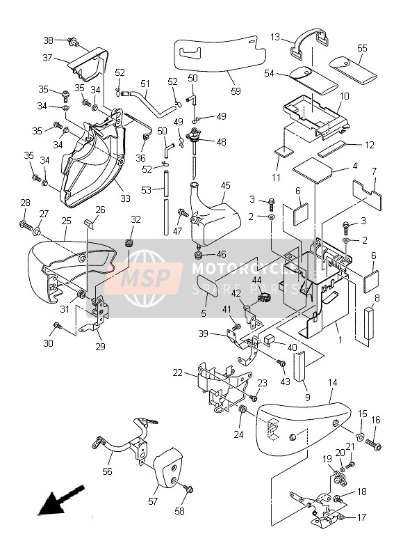 3D81541E0000, Stay,  Cover, Yamaha, 0