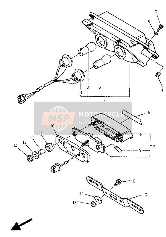 3F9845530000, Amortisseur, Yamaha, 0