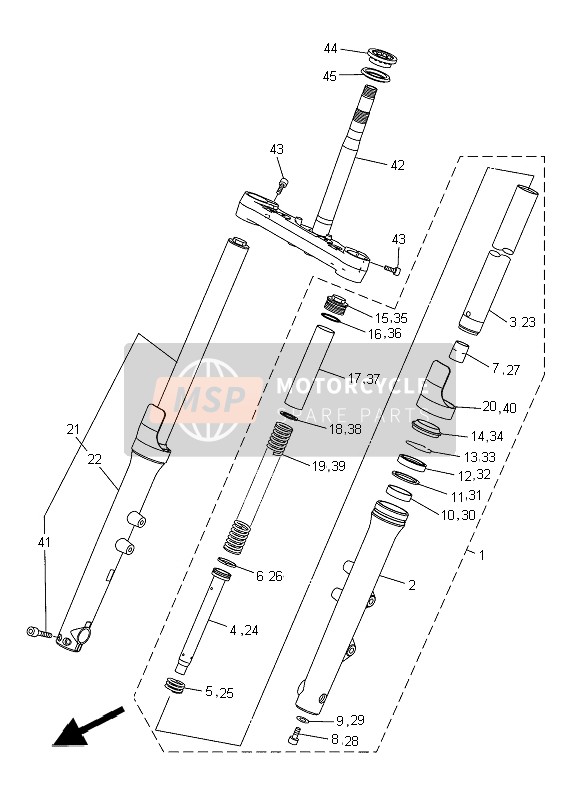 27D231730000, Broche,  Conique, Yamaha, 0