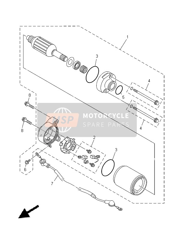 Yamaha YBR125ED 2014 Départ Moteur pour un 2014 Yamaha YBR125ED