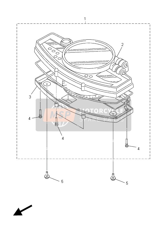 Yamaha YZF-R6 2014 Meter for a 2014 Yamaha YZF-R6