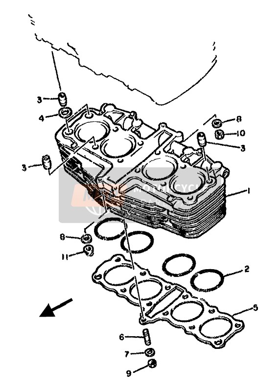 90201061A500, Rondelle,  Plate, Yamaha, 3