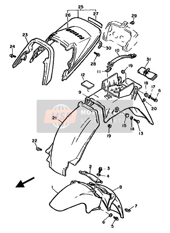 9020106M0800, Rondelle,  Plate, Yamaha, 2