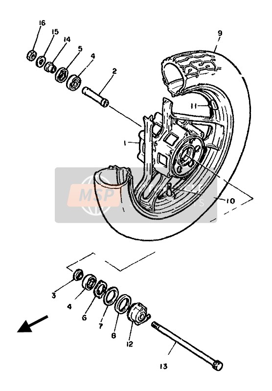 3M5251901000, Getriebeeinheit, Yamaha, 3