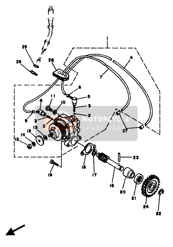 353135520100, • . Nozzle, Yamaha, 2