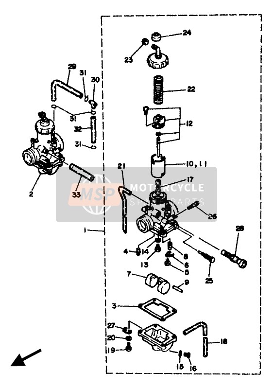 29L243110000, Pipe, Fuel 1, Yamaha, 1