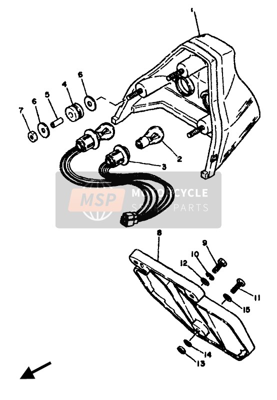 29L847510000, Bracket, License, Yamaha, 1