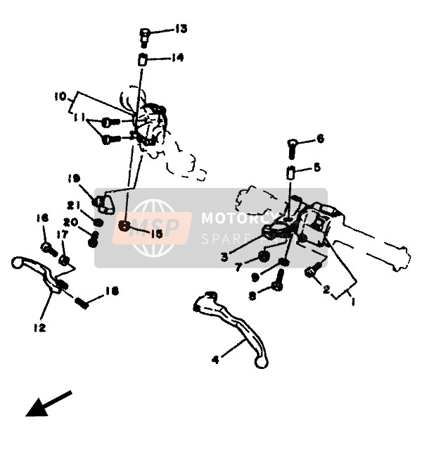 36Y839220000, Lever 2, Yamaha, 1