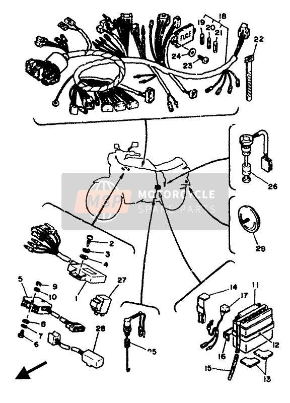 4X7821510000, • . Fuse (15A), Yamaha, 2