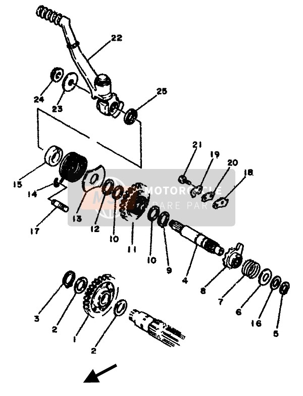 3Y6156640000, Guide, Spring, Yamaha, 2