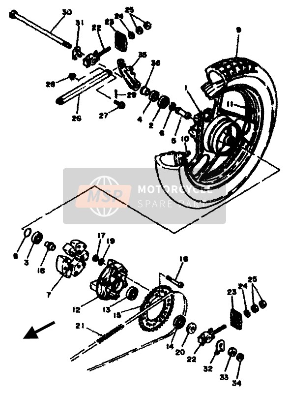 29L253640000, Amortisseur, Yamaha, 2