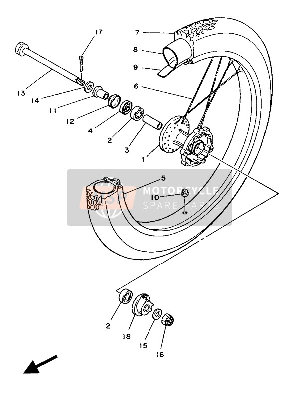 Roue avant