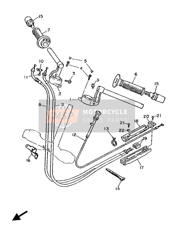 36Y263120100, Cable, Throttle 2, Yamaha, 1