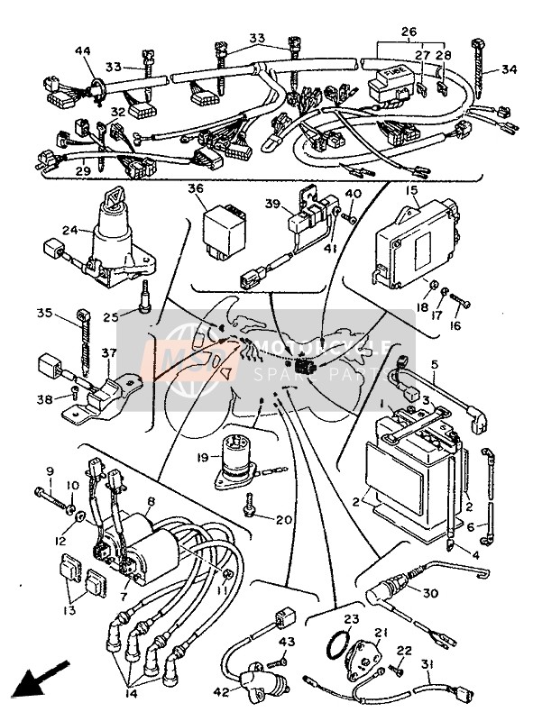 Yamaha FJ1200 1986 Electrical 2 for a 1986 Yamaha FJ1200