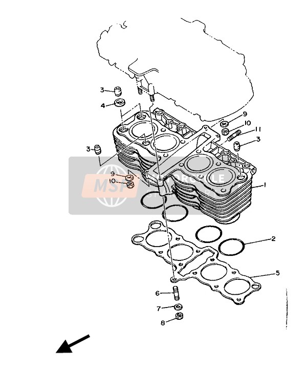 Yamaha FZ600 1986 Cylinder for a 1986 Yamaha FZ600