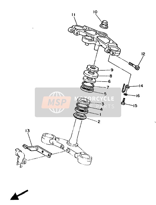 Yamaha FZ600 1986 Steering for a 1986 Yamaha FZ600