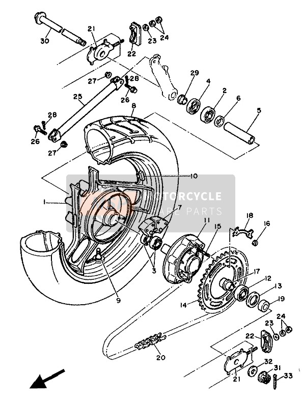 36Y253890000, Puller, Chain 2, Yamaha, 2