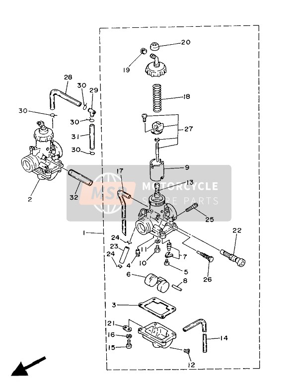 29L243110000, Durite A Essence, Yamaha, 1