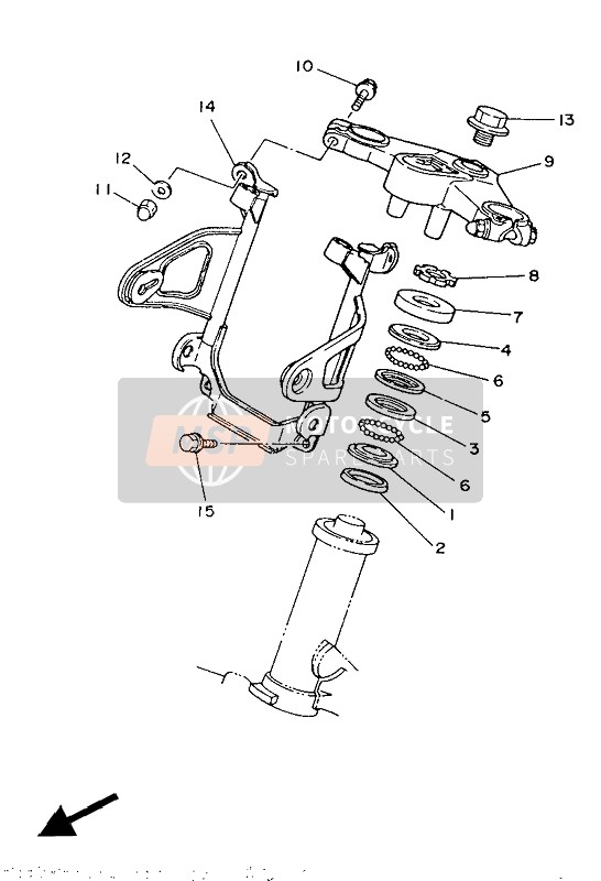 Yamaha RD350LC 1986 Steering for a 1986 Yamaha RD350LC