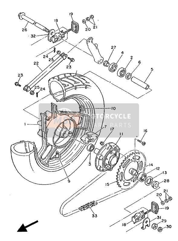 9Y5818710300, Kette, Yamaha, 2