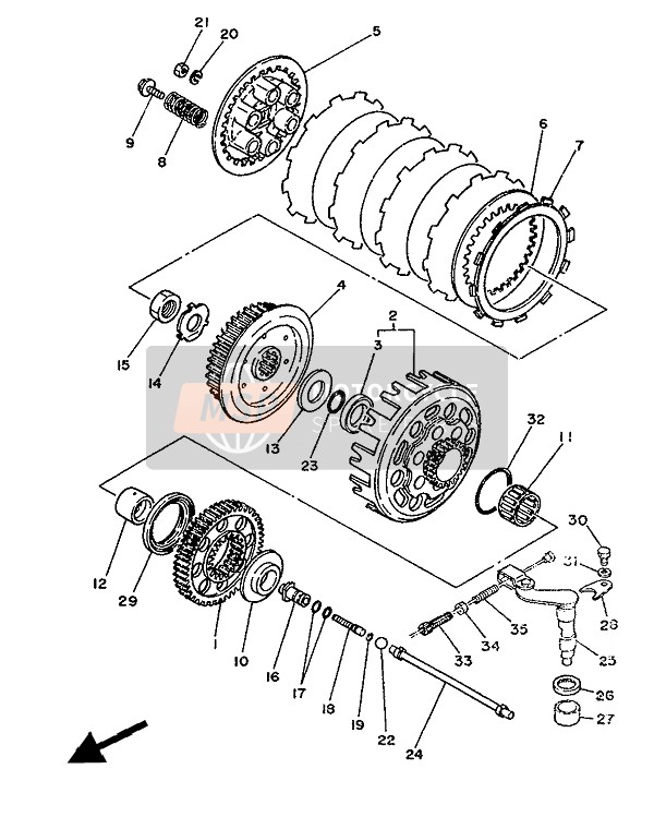 26J163510000, Plate, Druk 1, Yamaha, 2