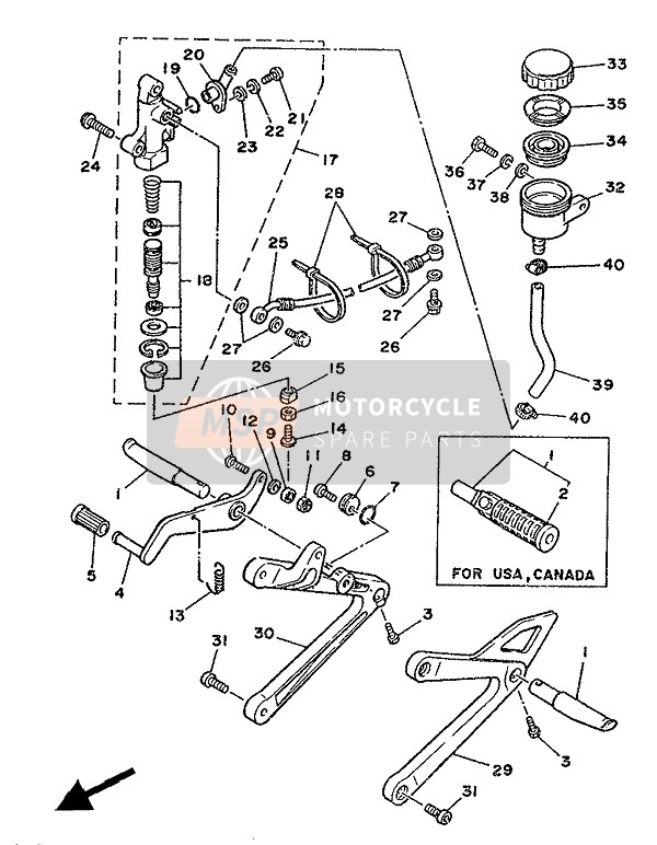 1RK274340000, Bearing Bolt, Yamaha, 0