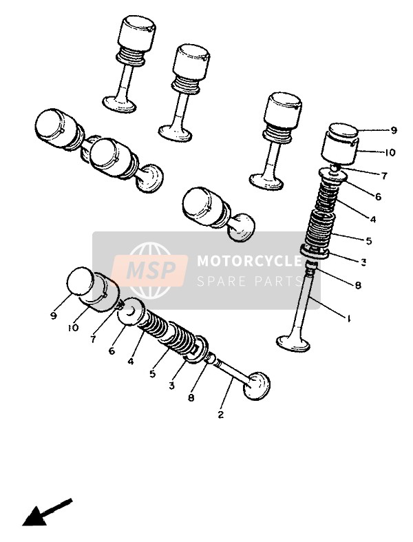 Yamaha XJ600 1986 Valve for a 1986 Yamaha XJ600