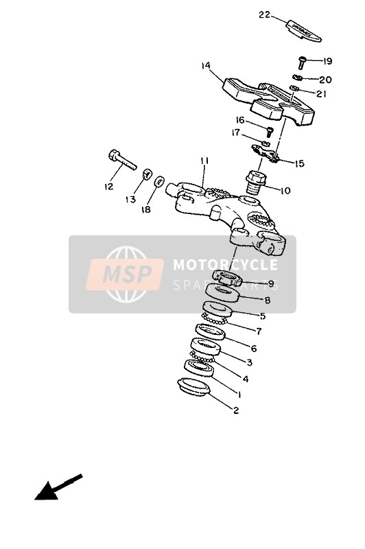 Yamaha XJ600 1986 Steering for a 1986 Yamaha XJ600