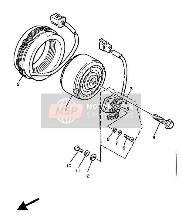 Yamaha XJ600 1986 Generator for a 1986 Yamaha XJ600