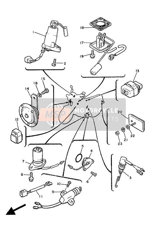 41Y825018100, Main Switch Steering Lock, Yamaha, 0