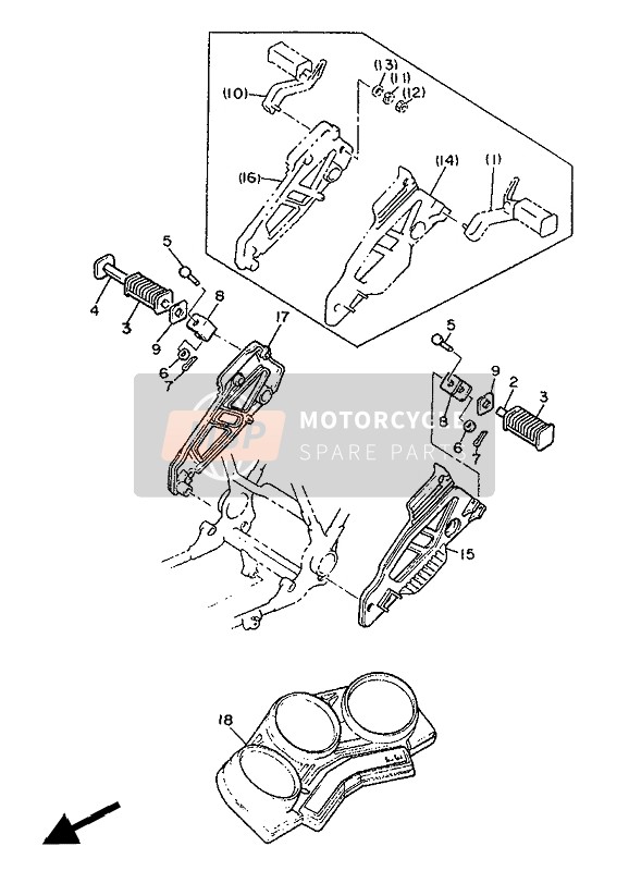 Yamaha XJ600 1986 ALTERNATIV (CHASSIS) (FÜR SE) für ein 1986 Yamaha XJ600