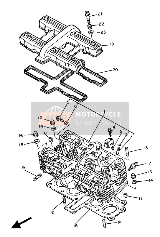 956170833000, Stehbolzen, Yamaha, 2