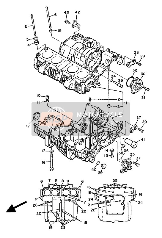 4H7113630000, Bolt, Cylinder Holding 3, Yamaha, 2