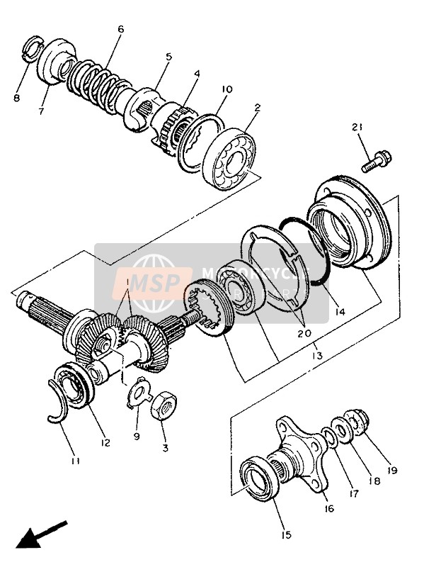 3JB175312000, Latoen, Spil, 45.5X51.5X1, Yamaha, 4