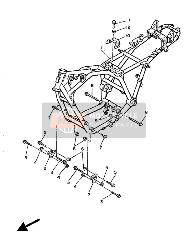 Yamaha XJ900 1986 Frame for a 1986 Yamaha XJ900