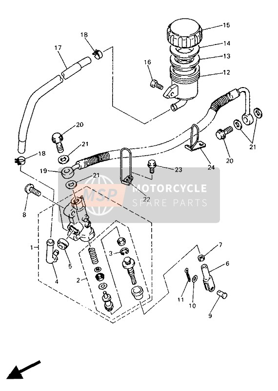 Yamaha XJ900 1986 Headlight for a 1986 Yamaha XJ900