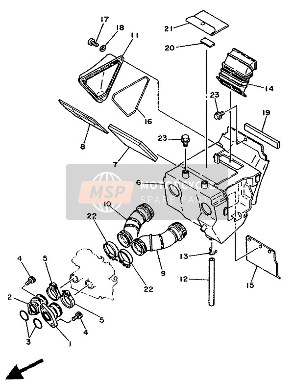 30X144510100, Element, Air Cleaner, Yamaha, 2