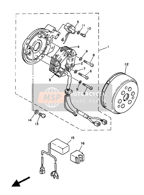 30X855120000, Bobine,  Alimentation, Yamaha, 0