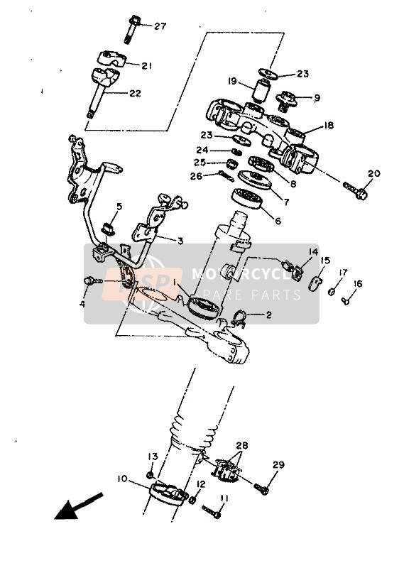 3Y6234340100, Support,  Amortisseur, Yamaha, 2