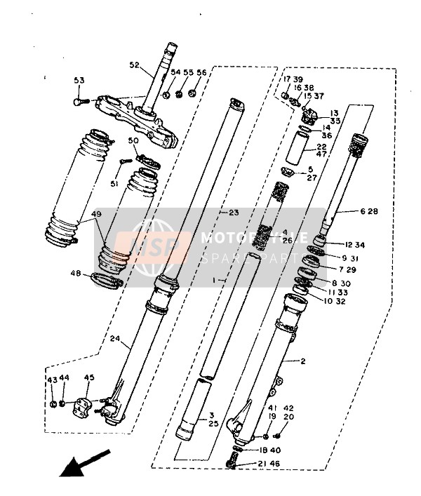 Fourche avant