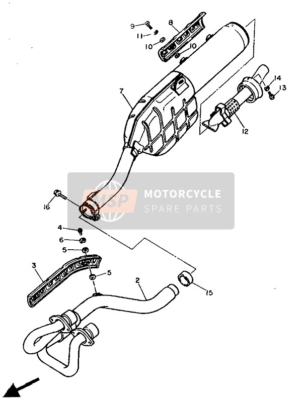 Yamaha XT600 1986 ALTERNATE (ENGINE) for a 1986 Yamaha XT600