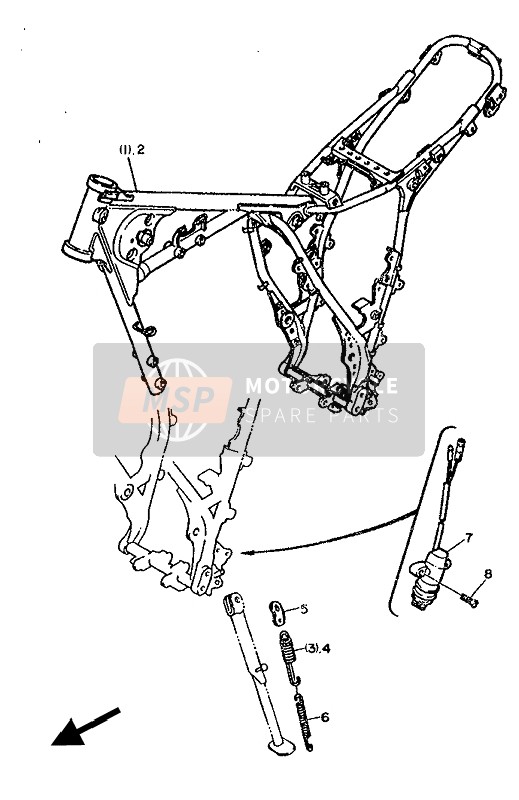 Yamaha XT600 1986 Alterner (Châssis 1) (1) pour un 1986 Yamaha XT600