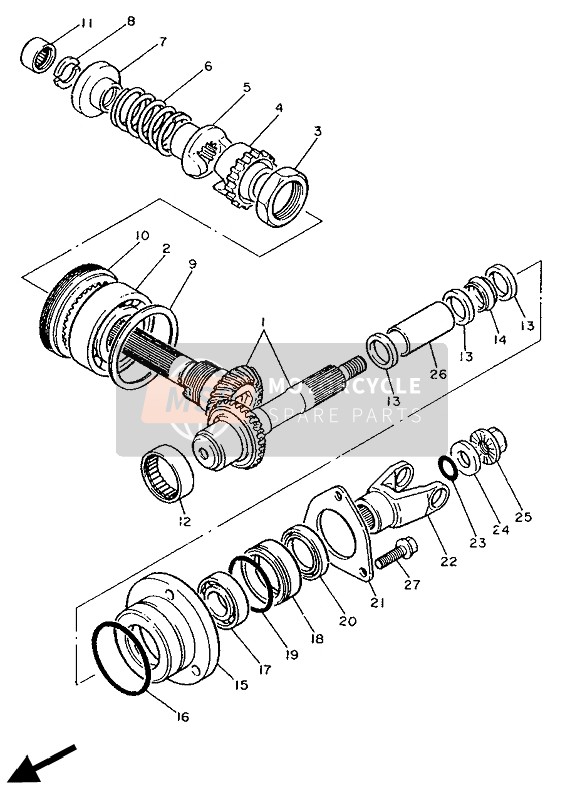 11H175510000, Housing, Bearing, Yamaha, 0