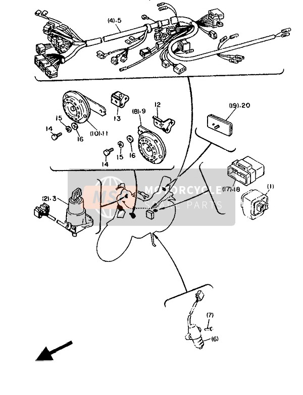 4NK833710000, Horn, Yamaha, 0