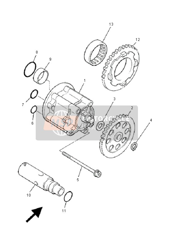 Yamaha XJR1300 2001 Oil Pump for a 2001 Yamaha XJR1300