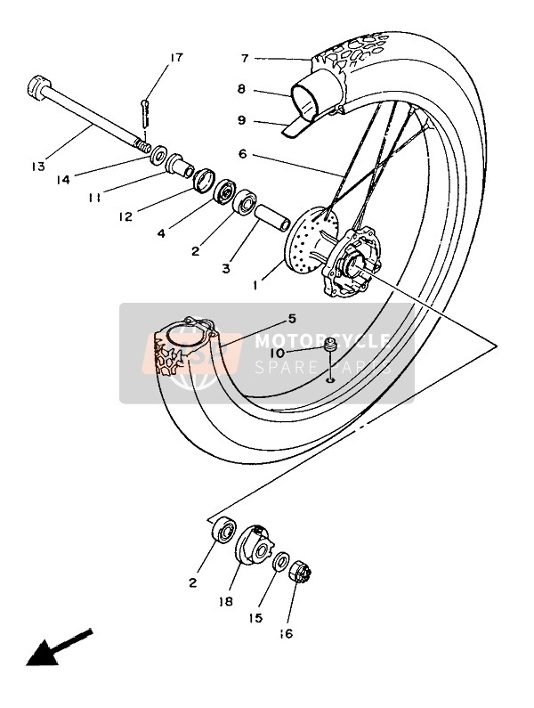 Roue avant